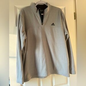 $9 Adidas Grey Quarter Zipper Mens Small